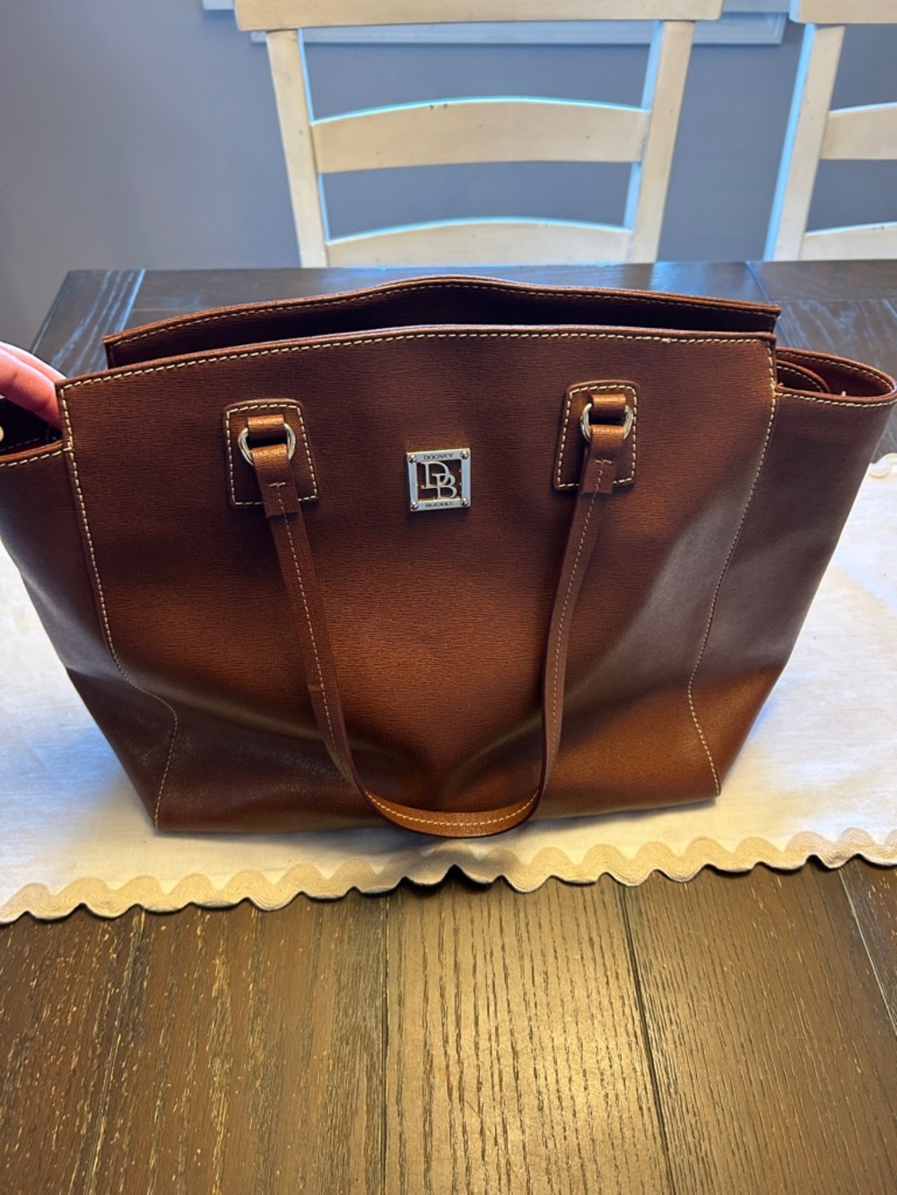 Dooney & Bourke Chestnut Brown Leather Tote
